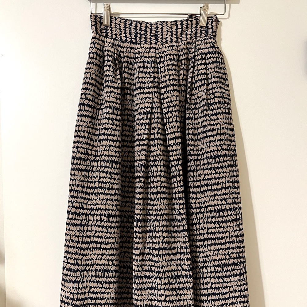 Peters & Ashley patterned midi skirt, Sz. 8
